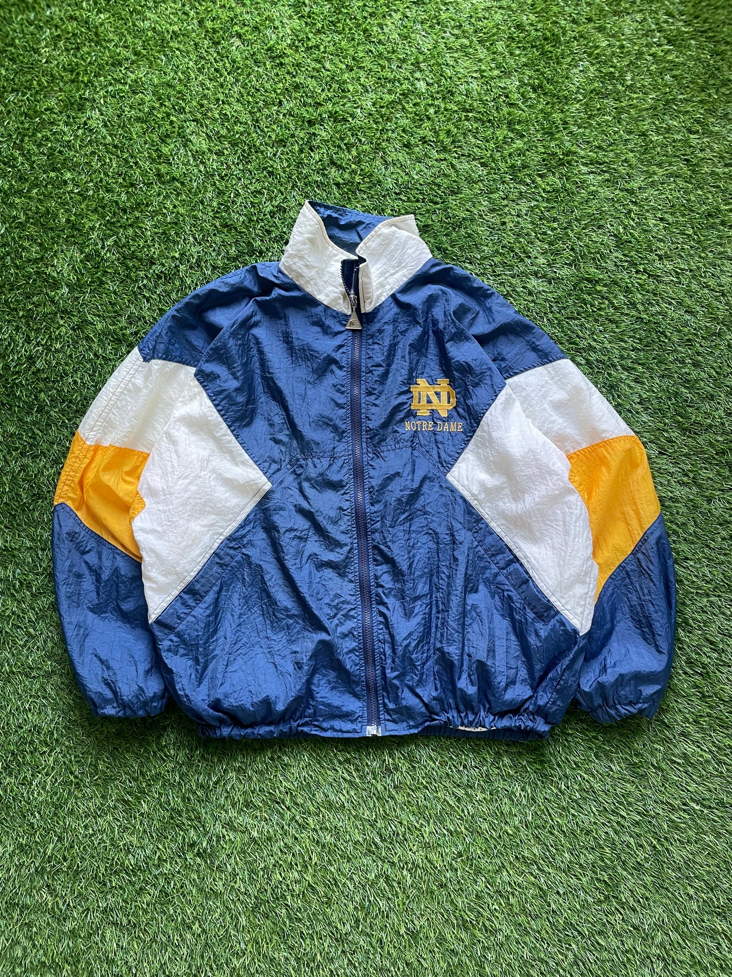 Vintage Notre Dame Tracksuit With Windbreaker and Pants Medium/Large