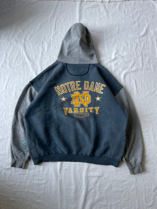 Vintage Notre Dame Varsity Hoodie XLarge