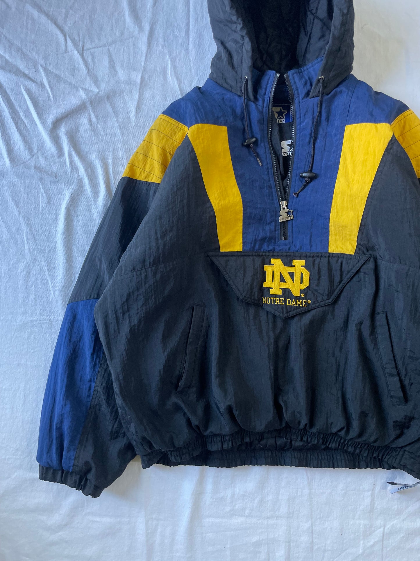 Vintage Notre Dame Starter Puffer Jacket XLarge
