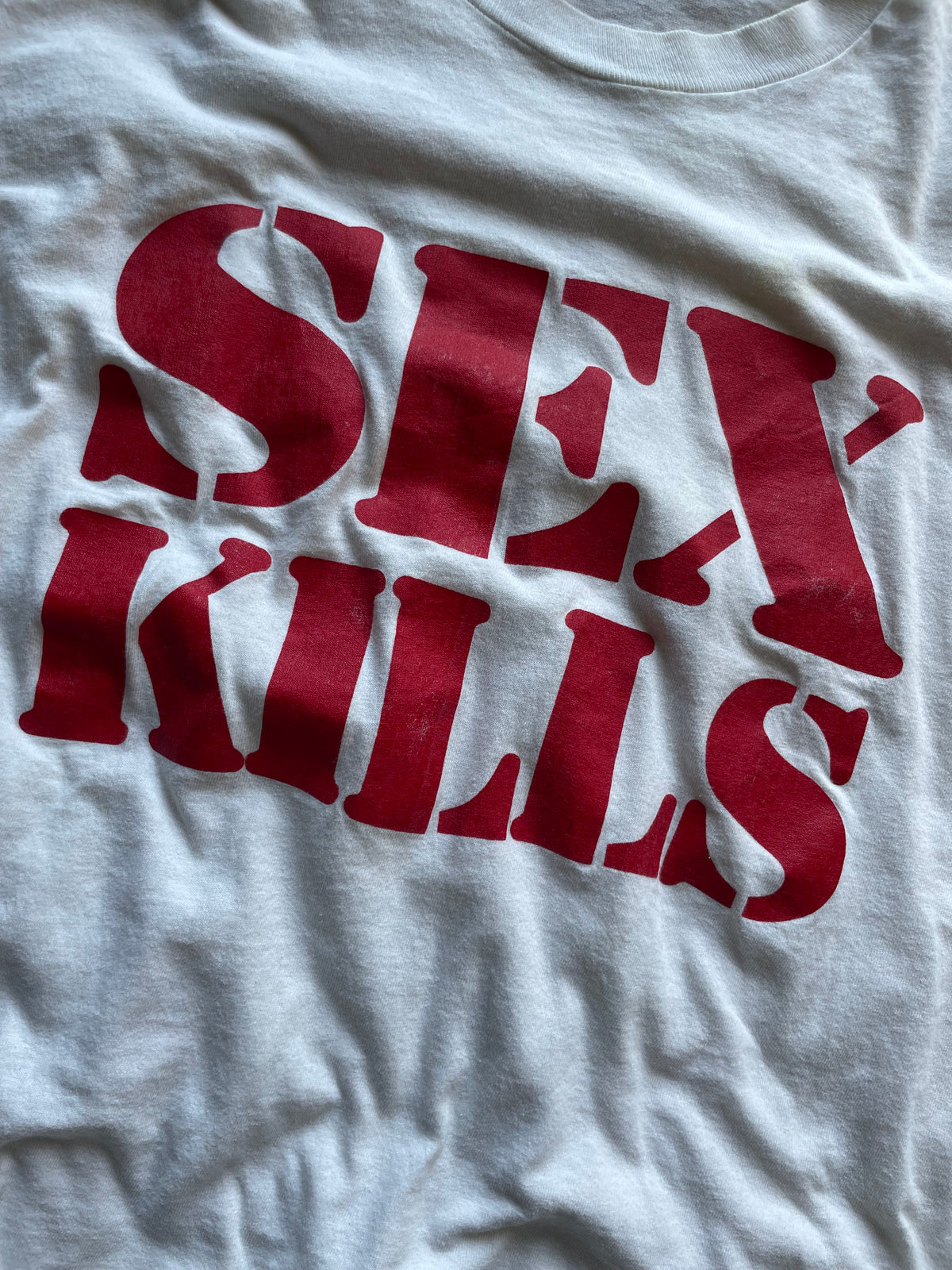Vintage Notre Dame Sex Kills So Come To Notre Dame And Live Forever Tee XLarge