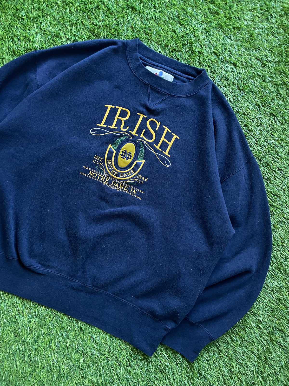 Vintage Notre Dame Irish Crewneck Sweatshirt XLarge