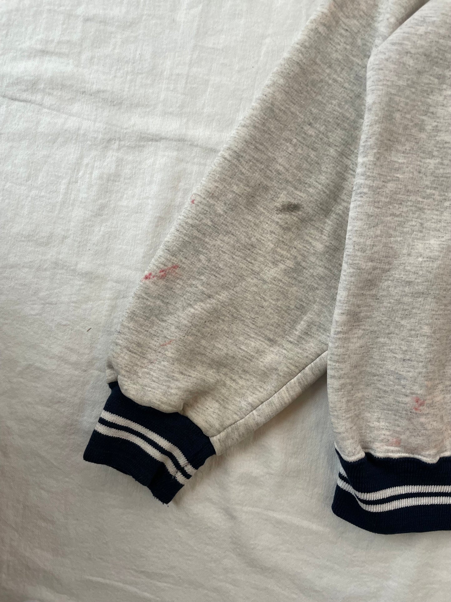 Vintage Notre Dame Heather Grey Sweater Large