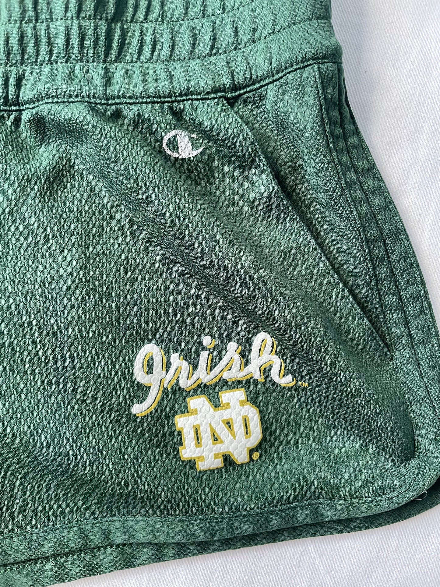 Notre Dame Green Shorts Womens XSmall