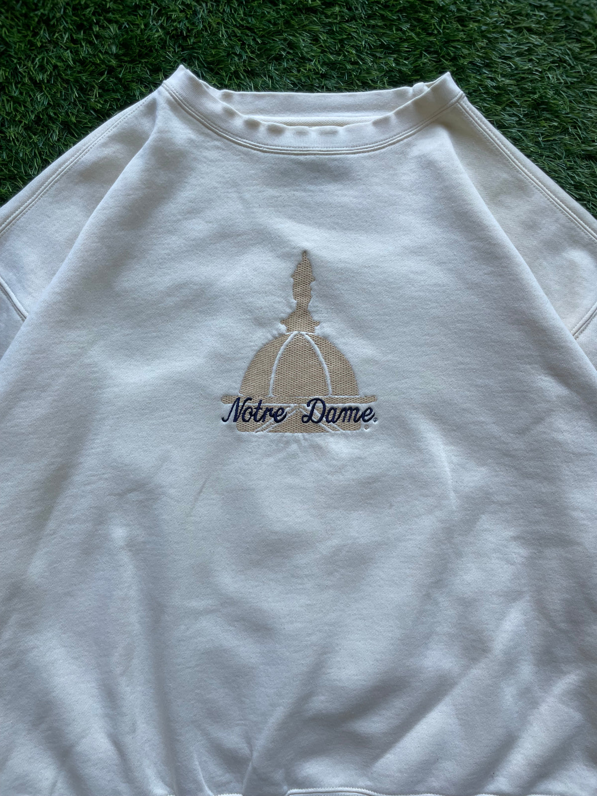 Vintage Notre Dame Golden Dome Crewneck Sweatshirt Large