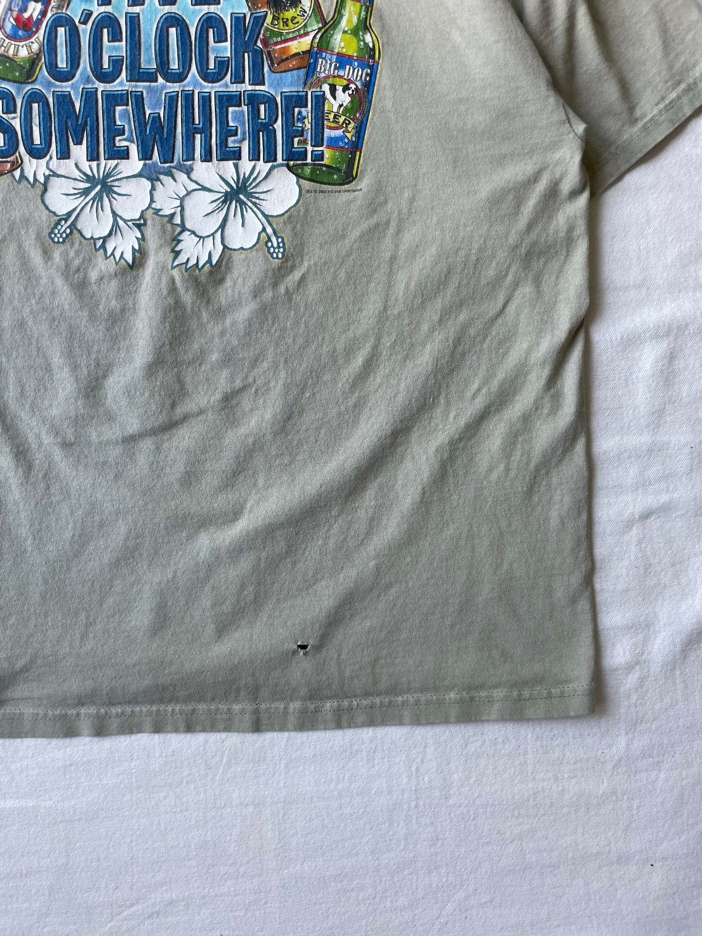Vintage Big Dogs It’s Five O’Clock Somewhere Tee Large/XLarge