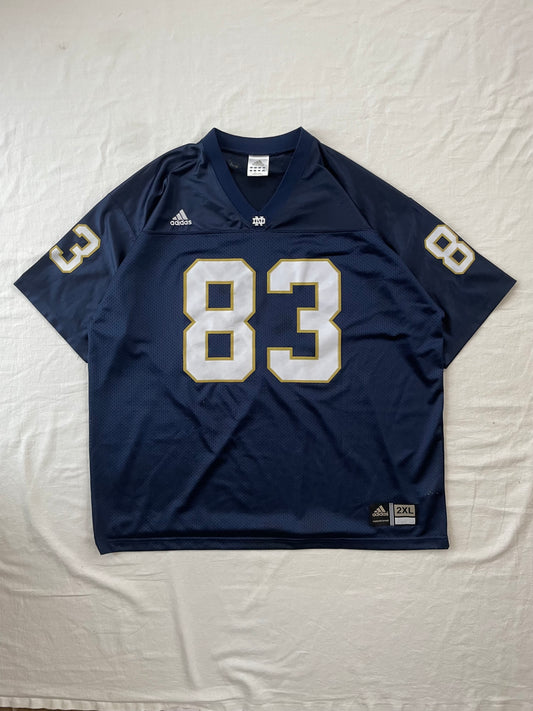 Vintage Jeff Samardzija Notre Dame Football Jersey 2XL