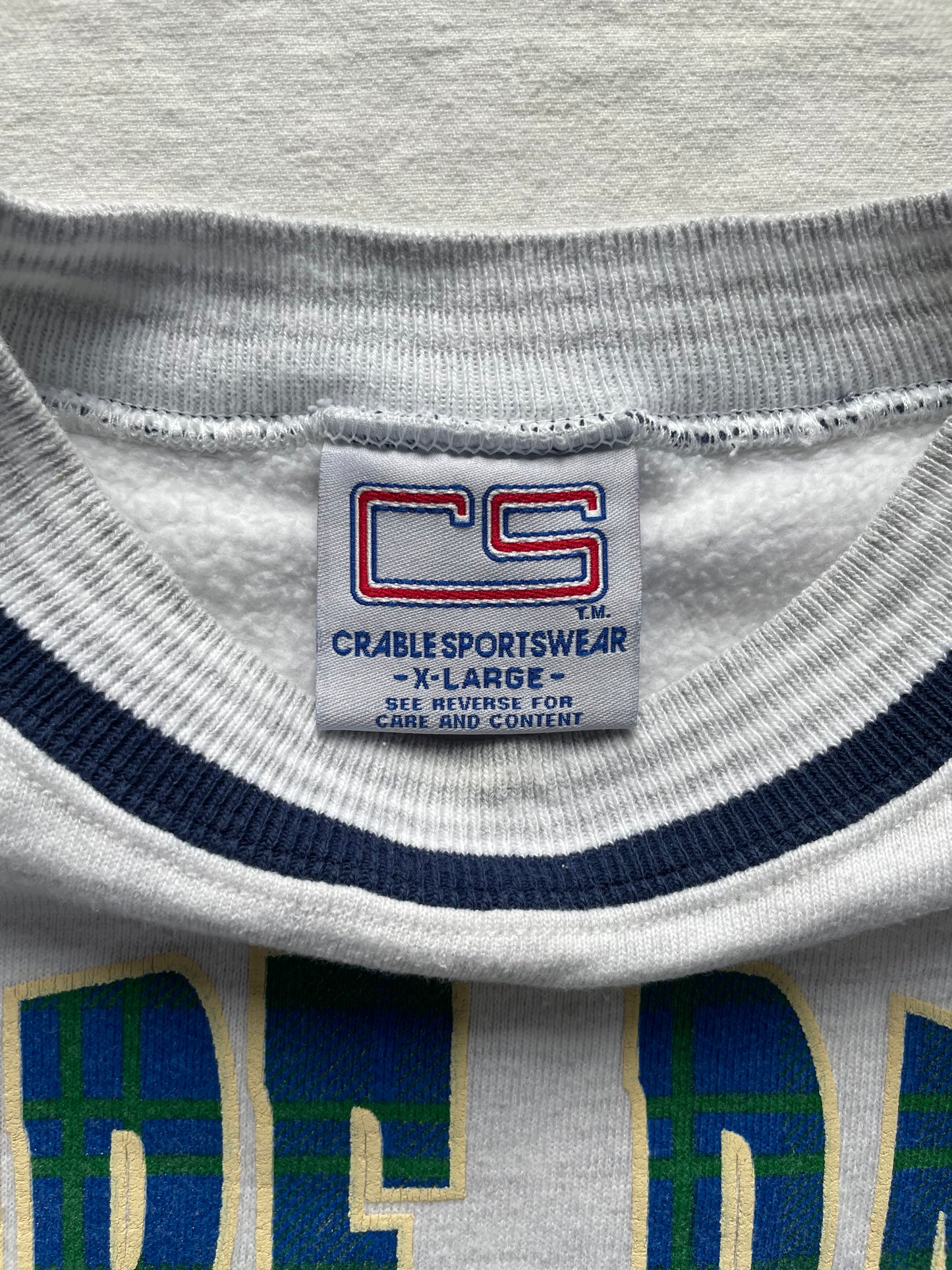 Vintage Notre Dame Crewneck XLarge