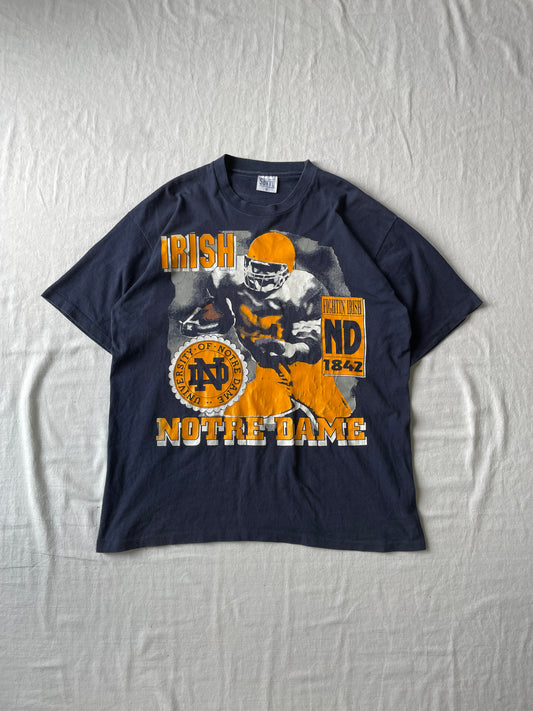 Vintage Notre Dame Football Tee XLarge