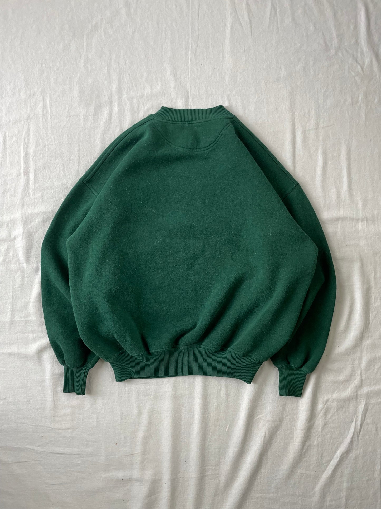 Vintage Notre Dame Green Crewneck Large