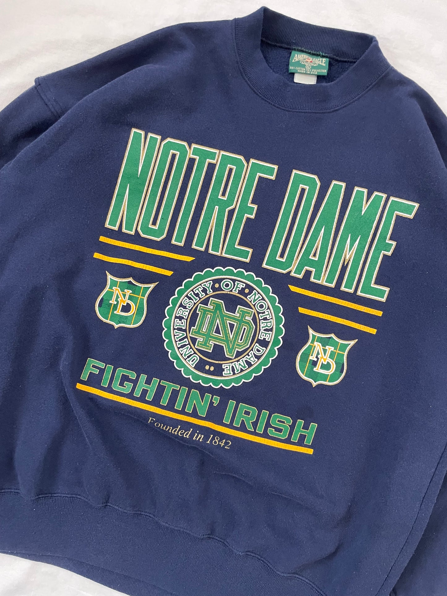 Vintage Notre Dame Fightin’ Irish Crewneck XLarge