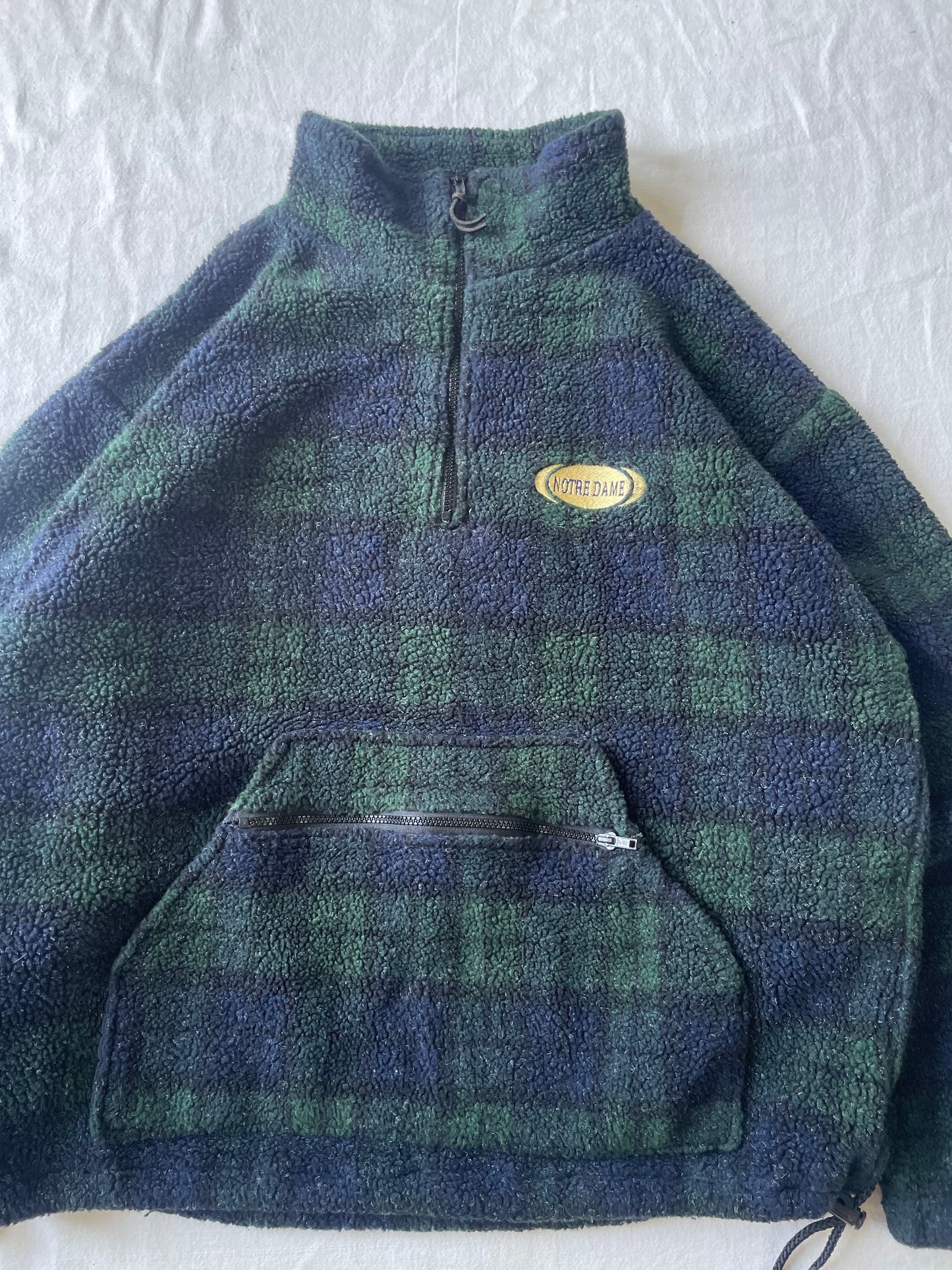 Vintage Notre Dame Fleece Jacket Large