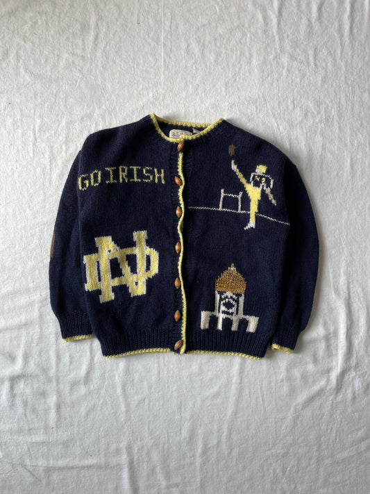 Vintage Notre Dame Knit Sweater Medium/Large