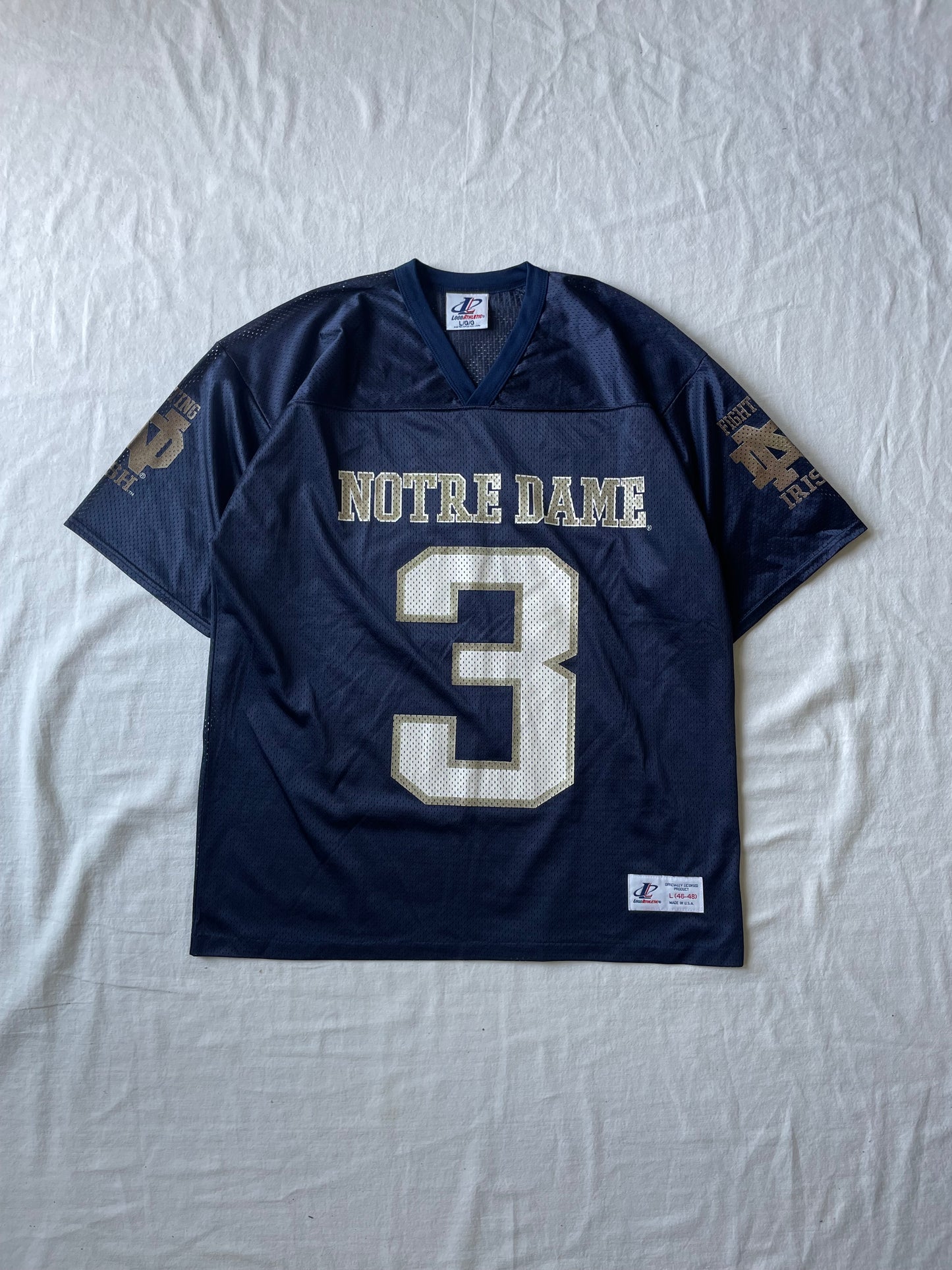 Vintage Notre Dame Football Jersey Large