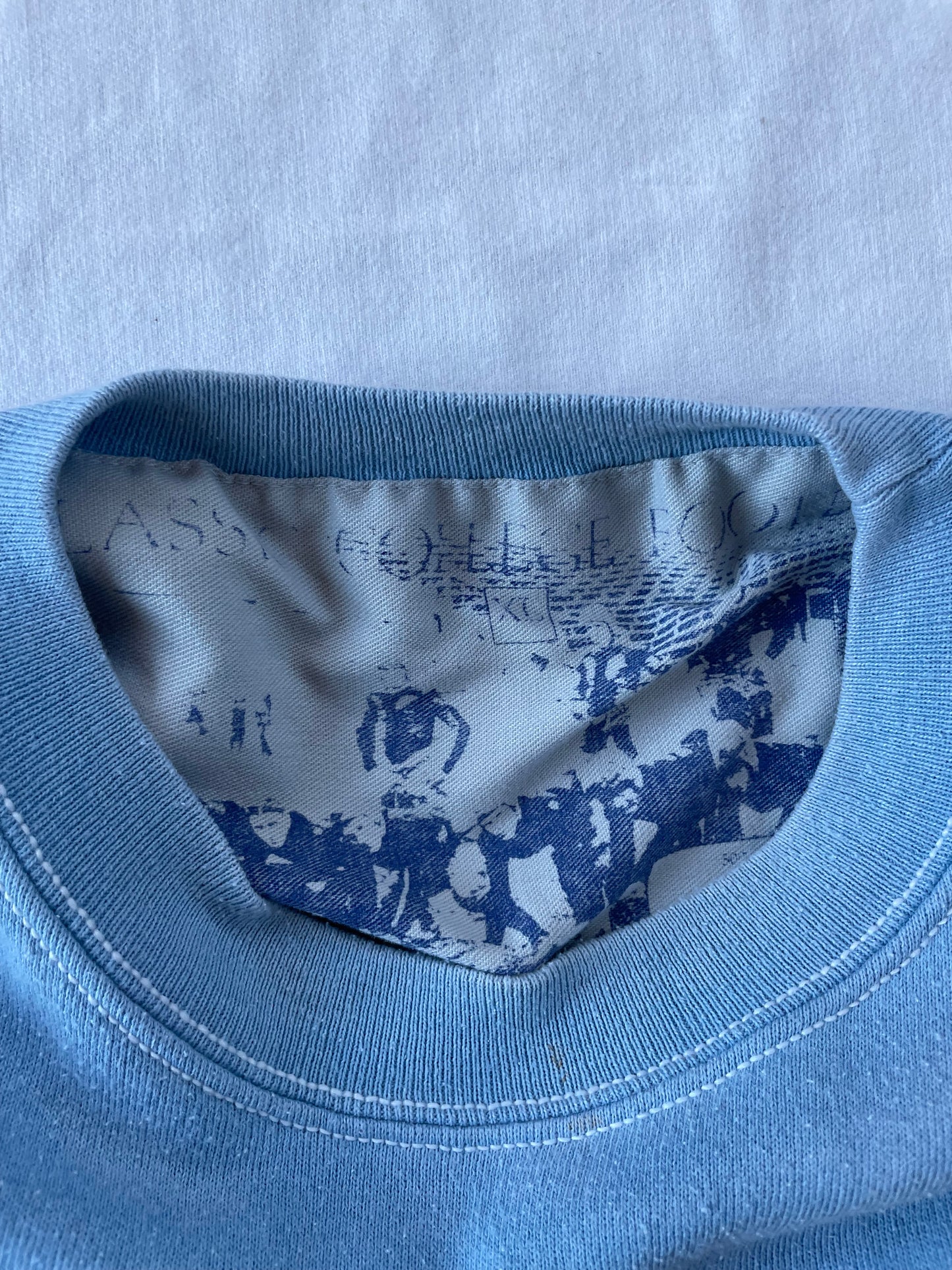Vintage Notre Dame Light Blue Football Crewneck XLarge