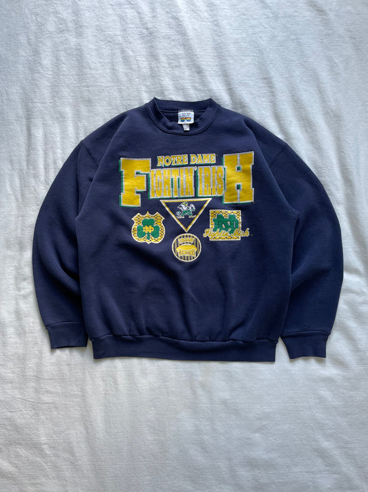 Vintage Notre Dame Fightin’ Irish Crewneck Large