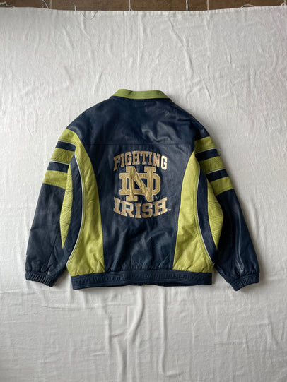 Vintage Notre Dame Leather Jacket XLarge