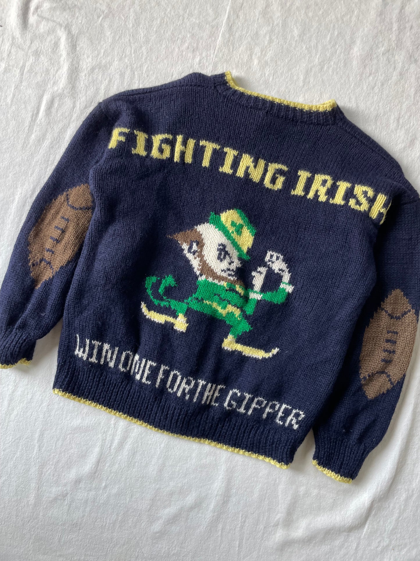 Vintage Notre Dame Knit Sweater Medium/Large