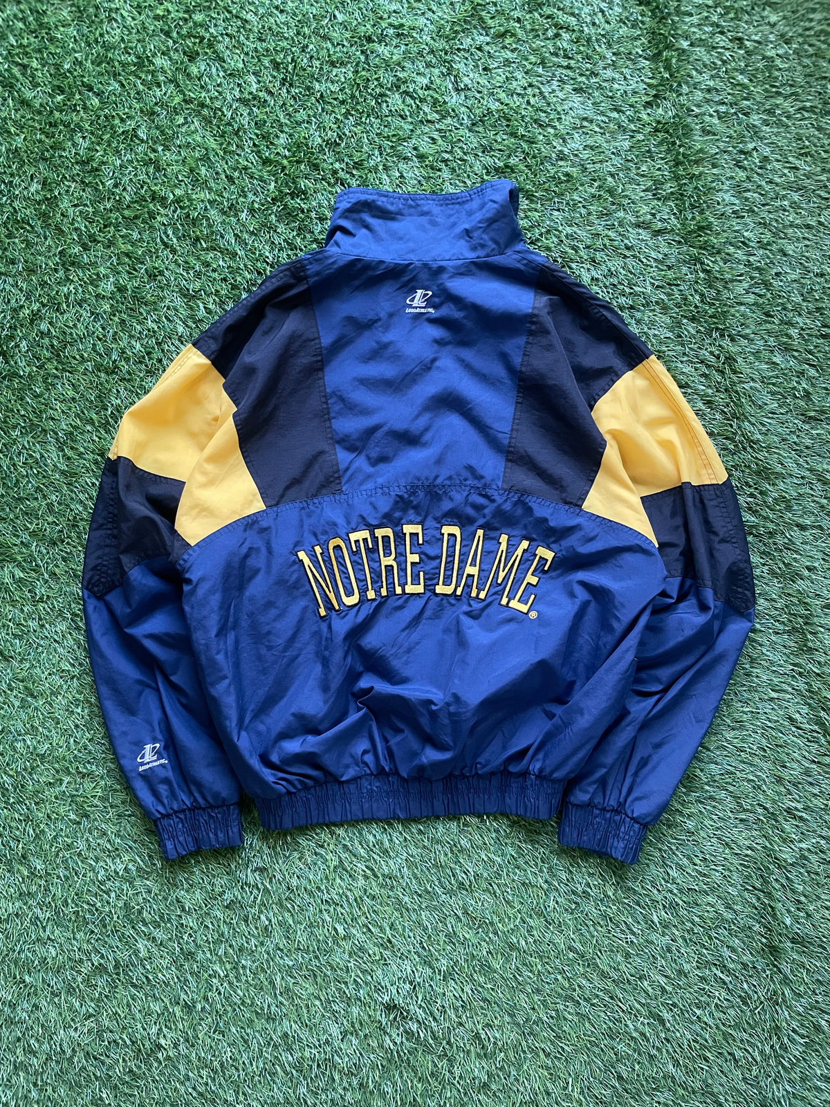 Vintage Notre Dame Windbreaker Jacket Medium