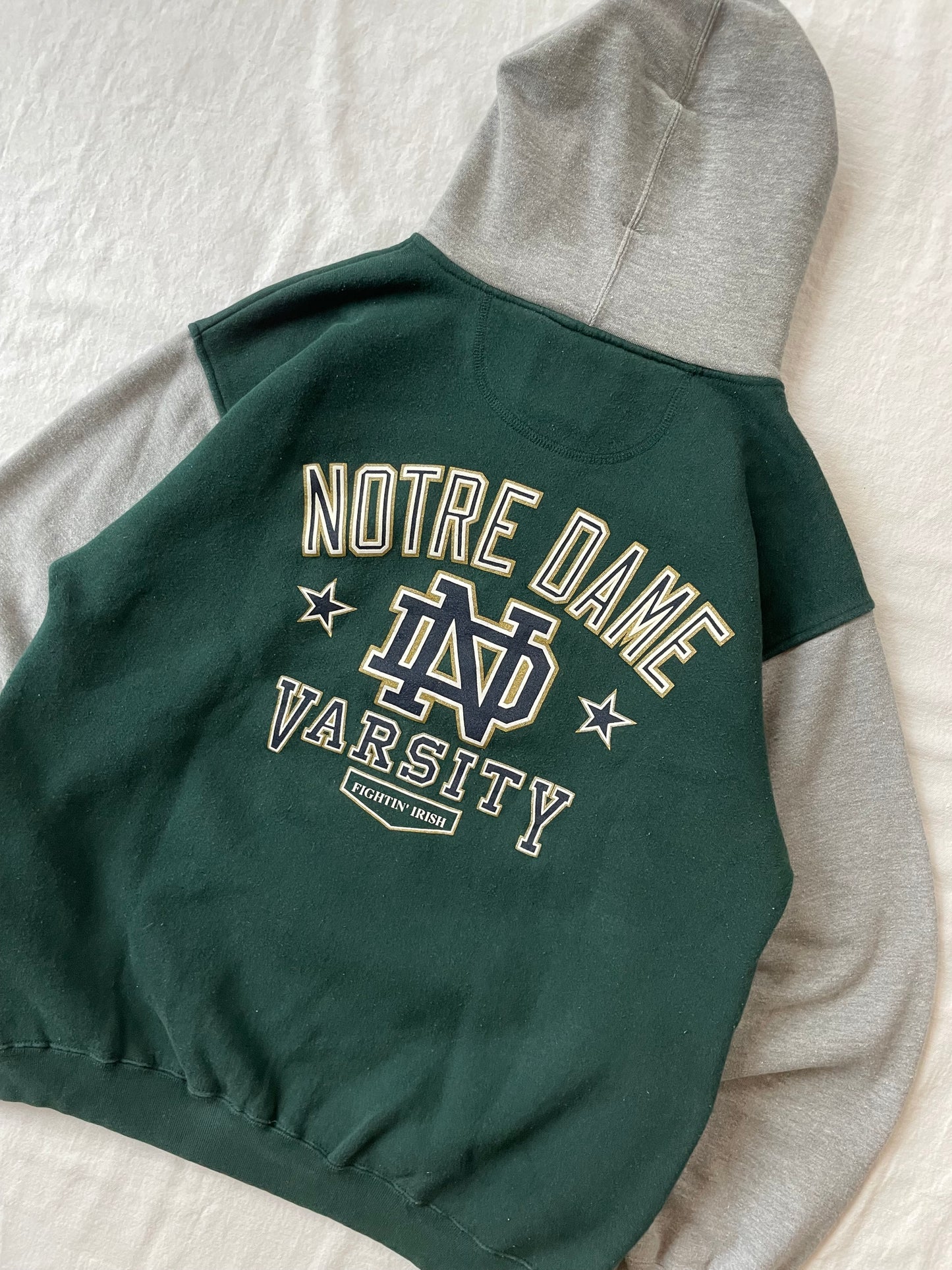 Vintage Notre Dame Hoodie Large