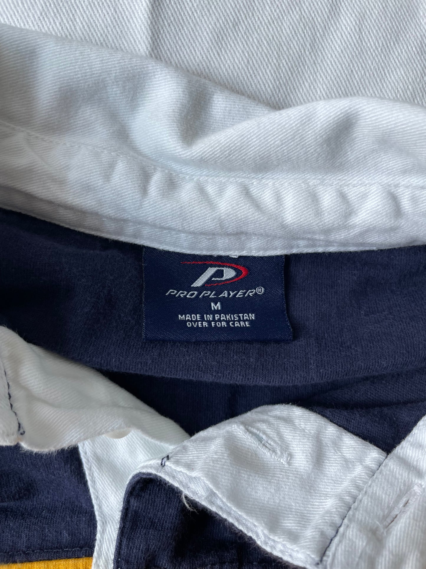 Vintage Notre Dame Striped Rugby Polo Medium