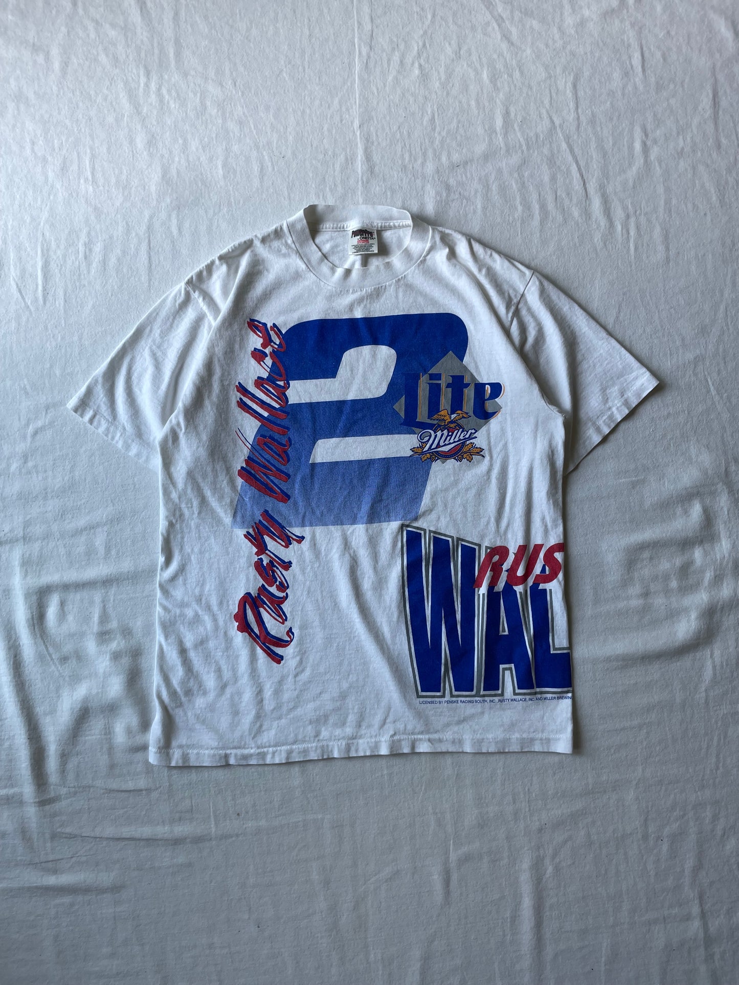 Vintage Miller Lite Racing Tee Medium/Large