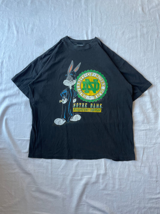 Vintage Notre Dame Looney Tunes Bugs Bunny Tee XLarge