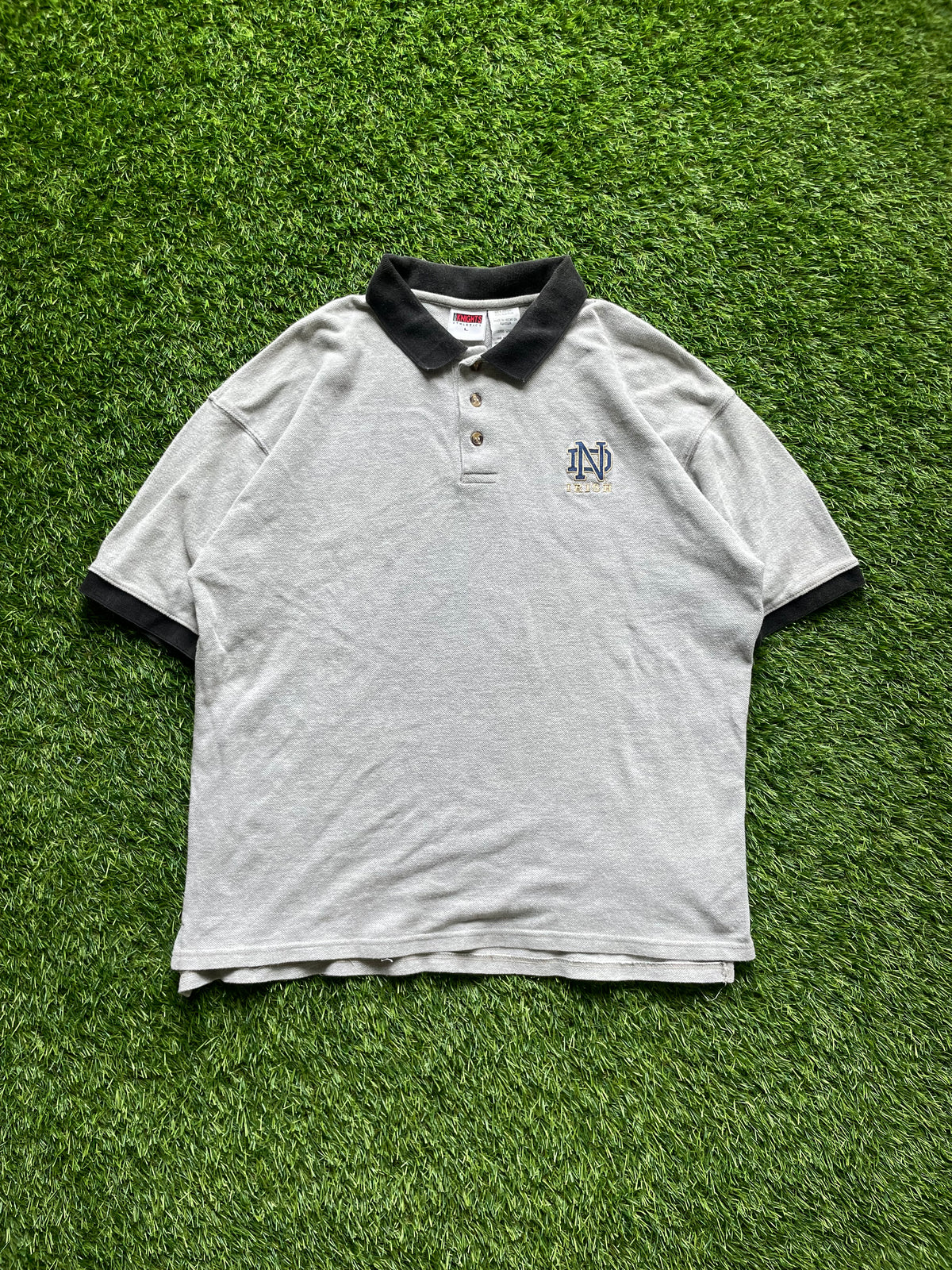 Vintage Notre Dame Irish Polo Shirt Large