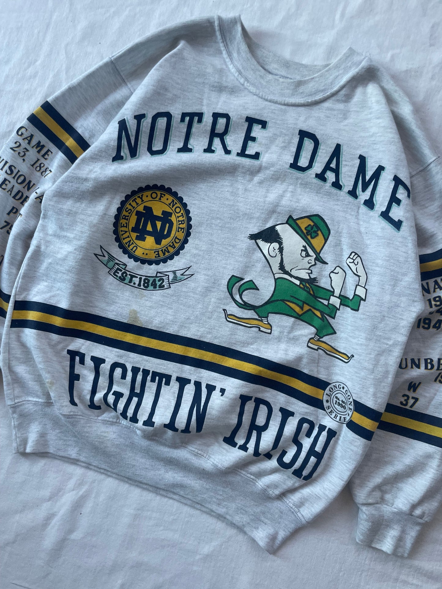 Vintage Notre Dame Championship Crewneck Large