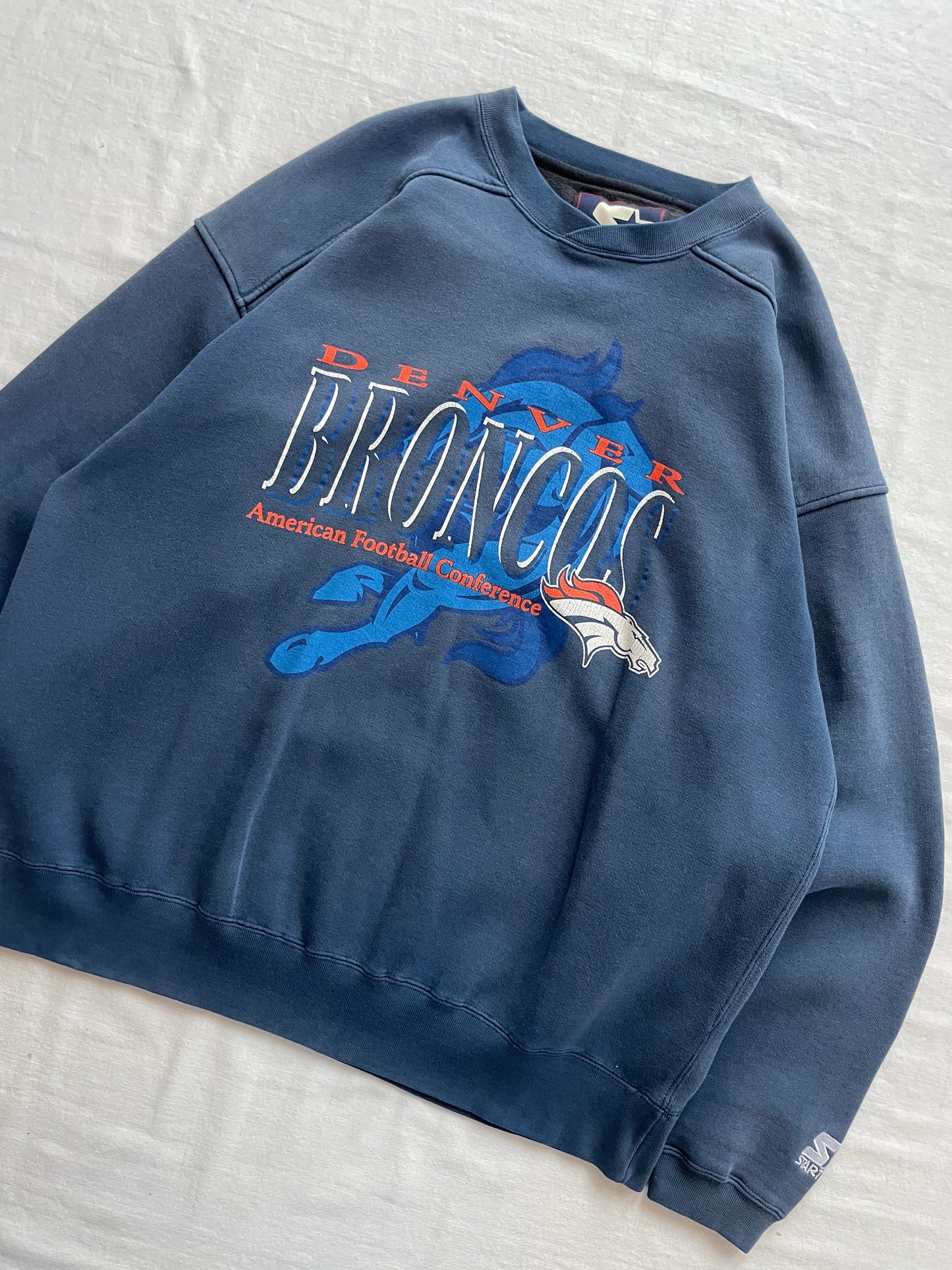 Vintage Denver Broncos Starter Crewneck XLarge