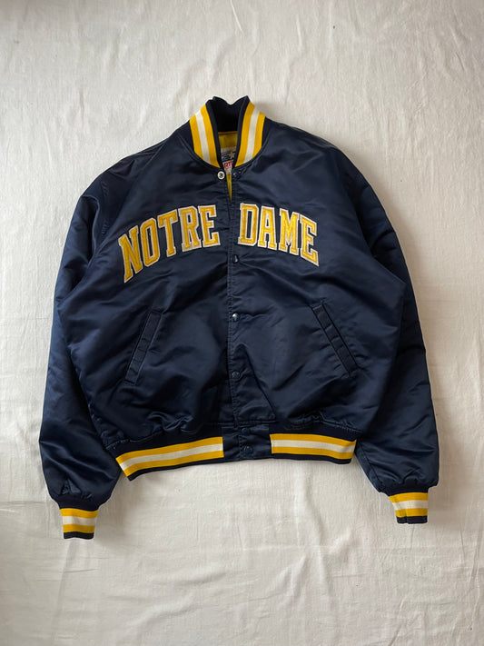 Vintage Notre Dame Starter Stain Jacket XLarge