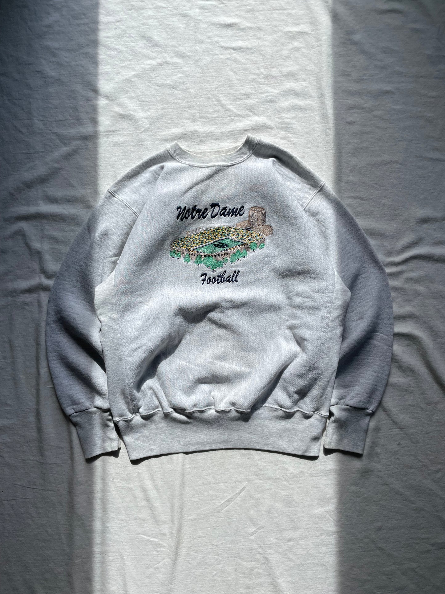 Vintage Notre Dame Football Stadium Crewneck Large/XLarge