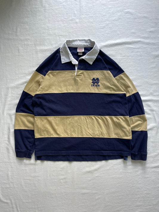 Vintage Notre Dame Rugby Polo Shirt Large
