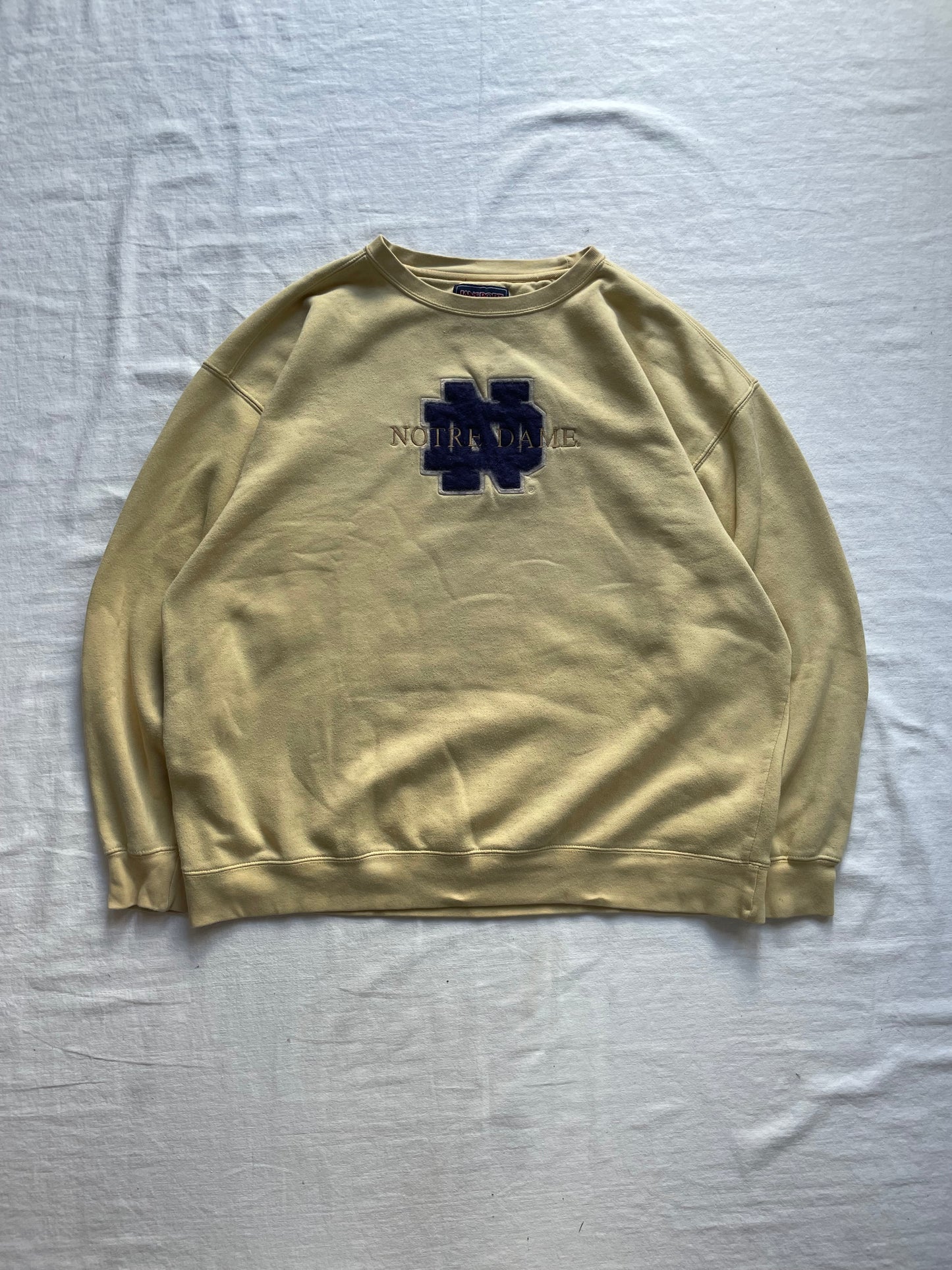 Vintage Notre Dame Golden Crewneck XLarge