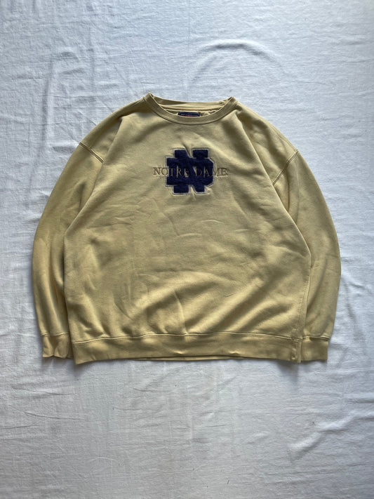 Vintage Notre Dame Golden Crewneck XLarge