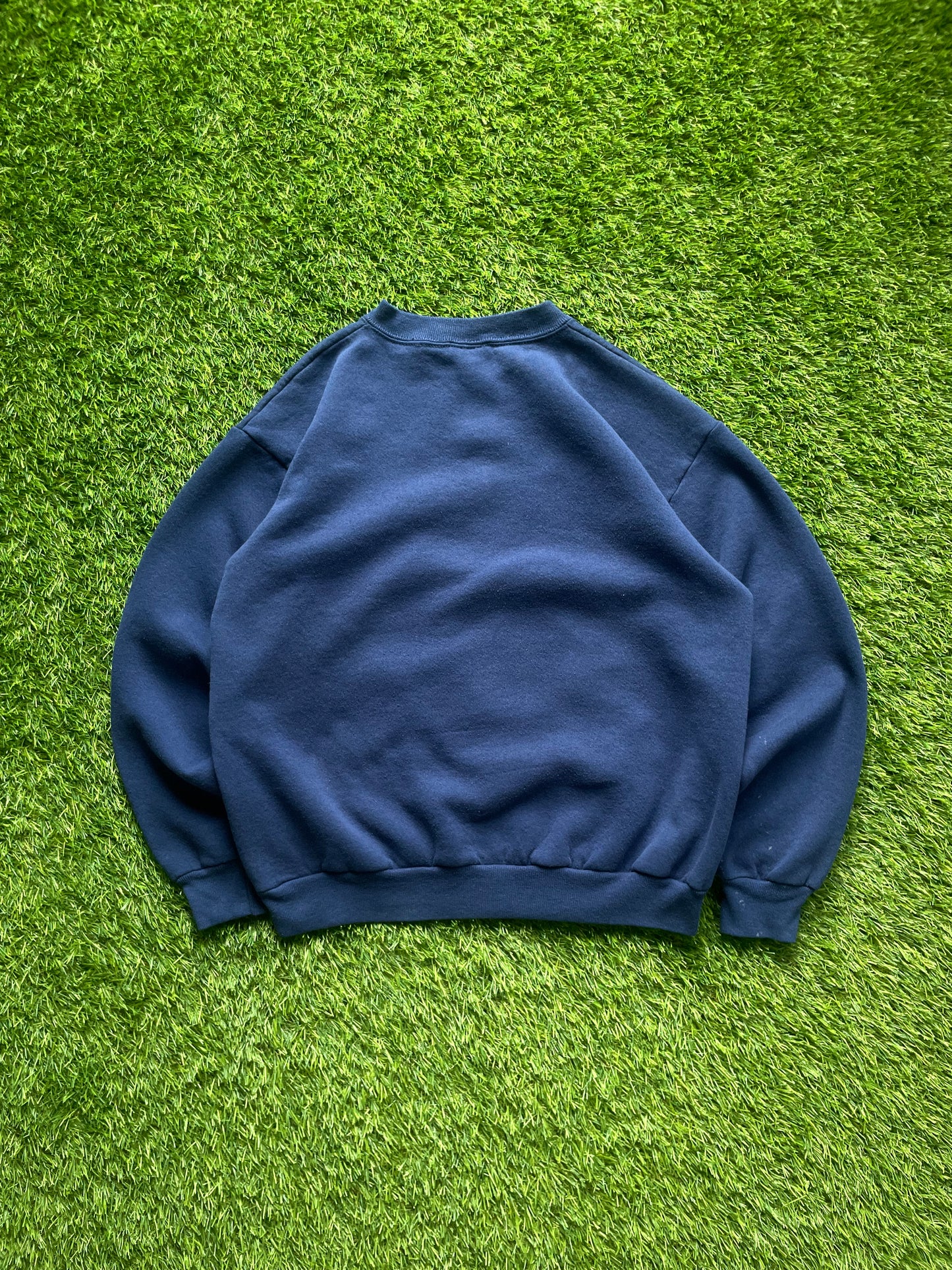 Vintage Notre Dame The Flintstones Football Crewneck Large