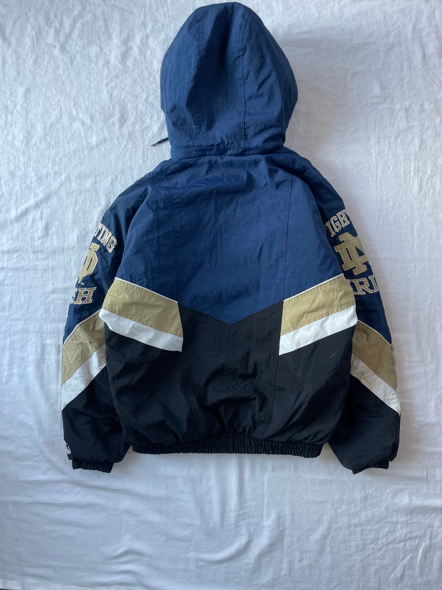 Vintage Notre Dame Starter Puffer Jacket Large