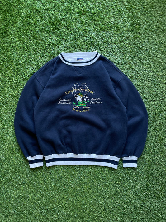 Vintage Notre Dame Fighting Irish Crewneck Sweatshirt Large