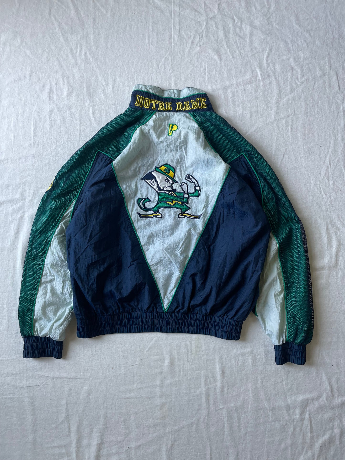 Vintage Notre Dame Windbreaker Jacket XLarge