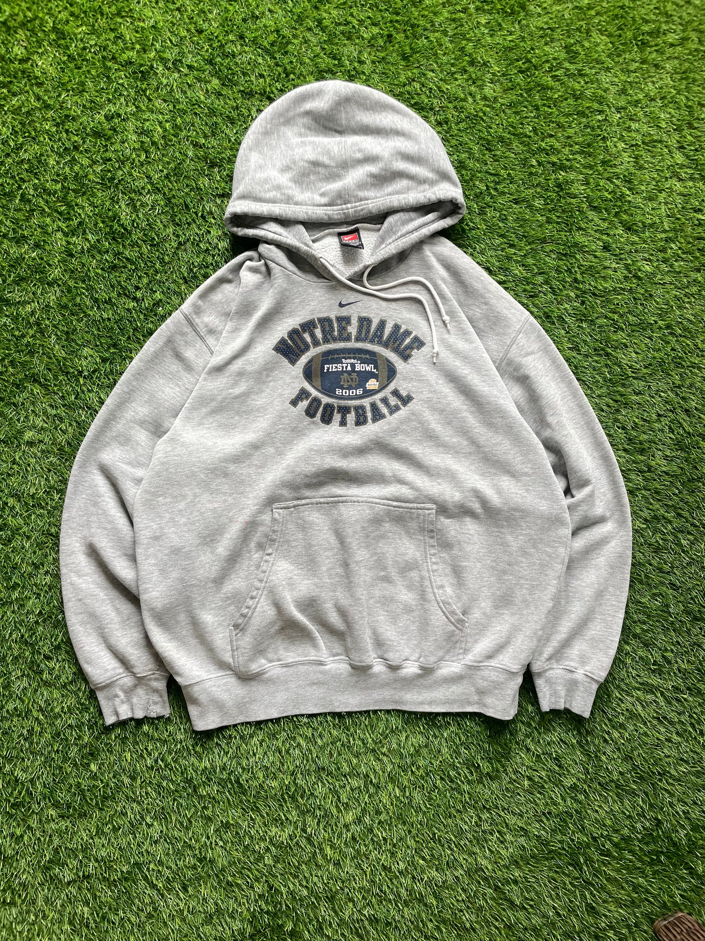Vintage Notre Dame Fiesta Bowl Football Nike Hoodie Large