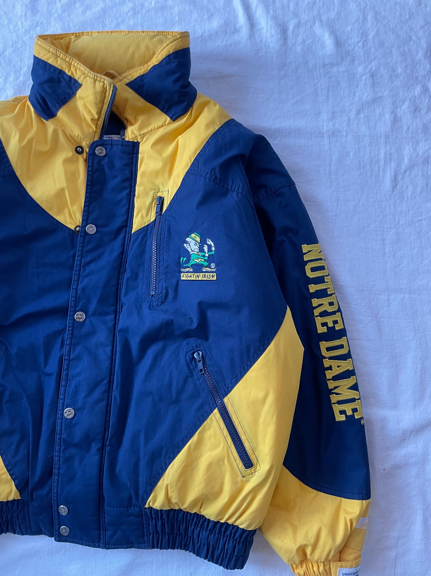 Vintage Notre Dame Puffer Jacket Large