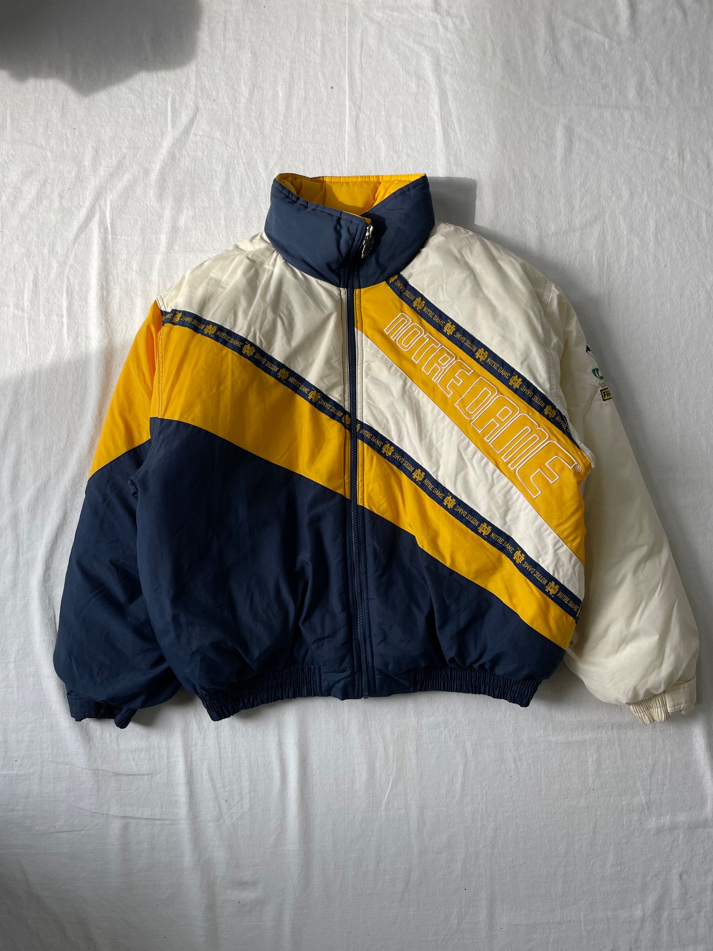 Vintage Notre Dame Puffer Jacket XLarge
