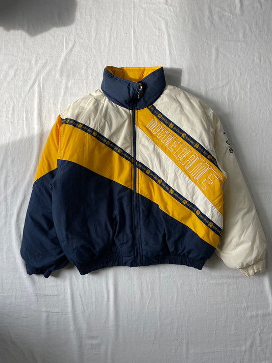 Vintage Notre Dame Puffer Jacket XLarge