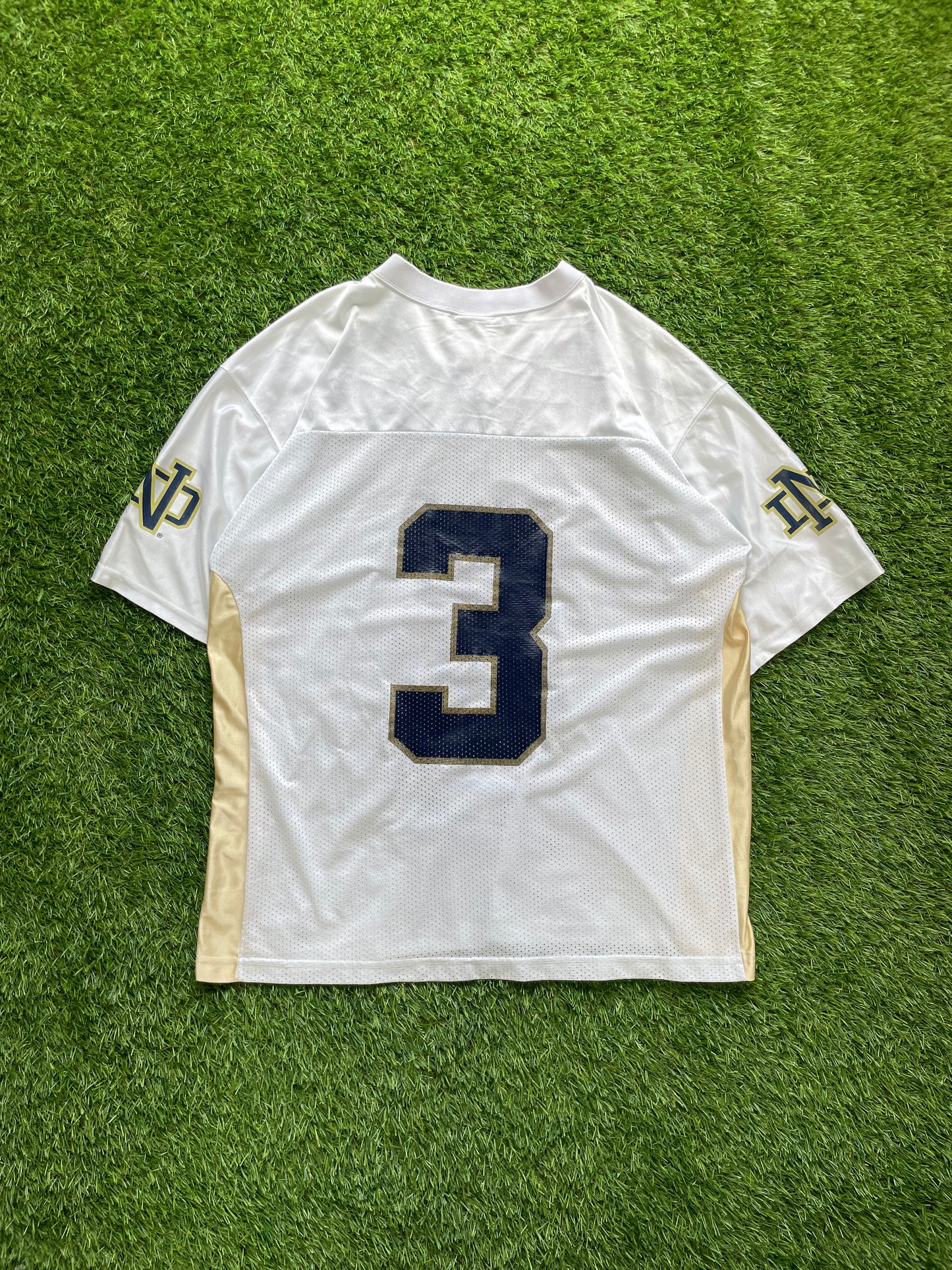 Vintage Notre Dame #3 Football Jersey Large
