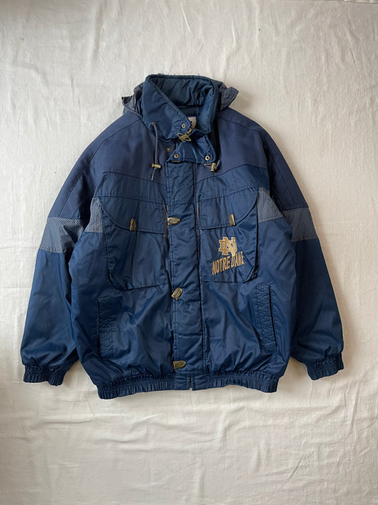 Vintage Notre Dame Puffer Jacket Large