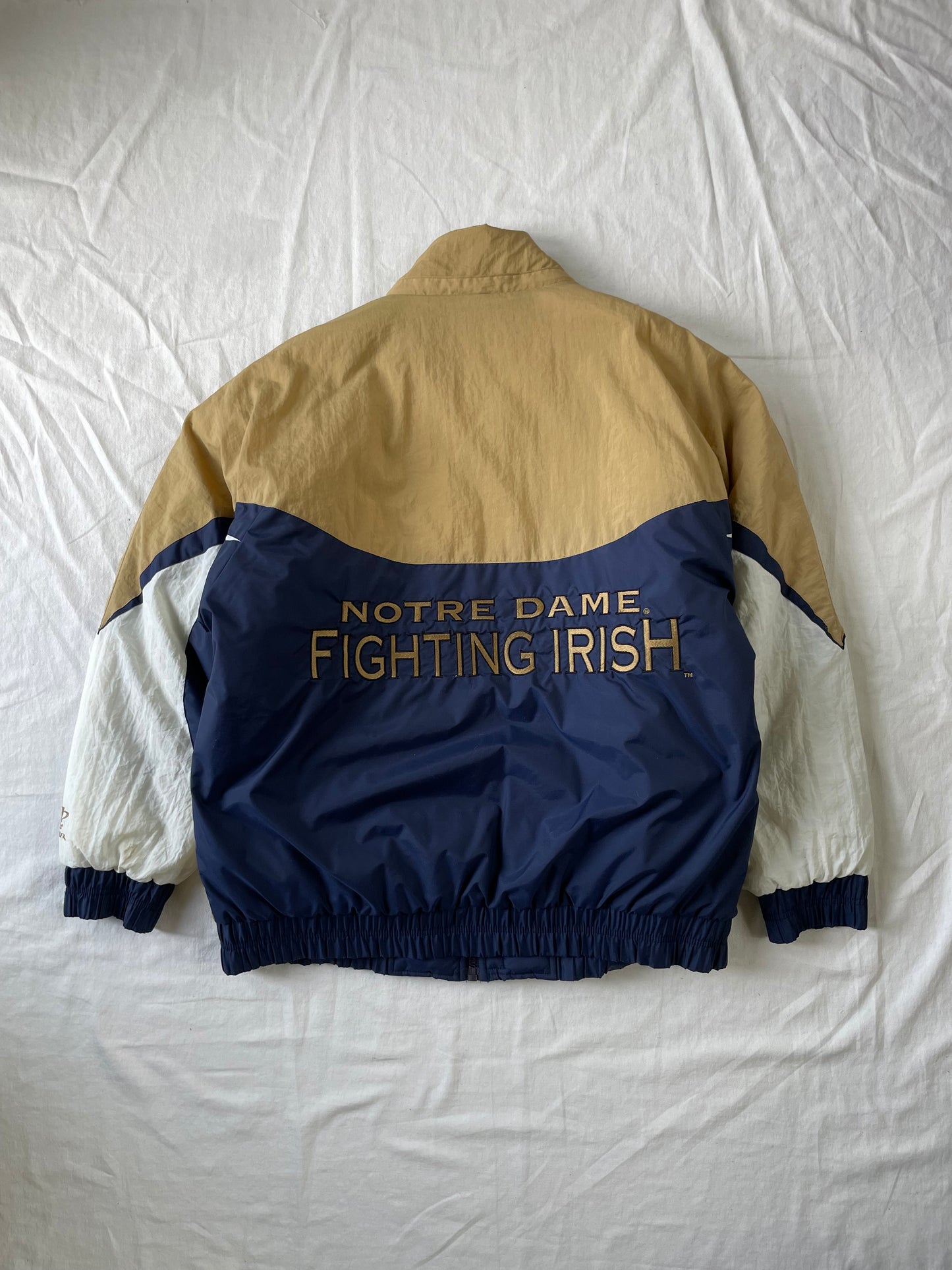 Vintage Notre Dame Fighting Irish Puffer Jacket XLarge