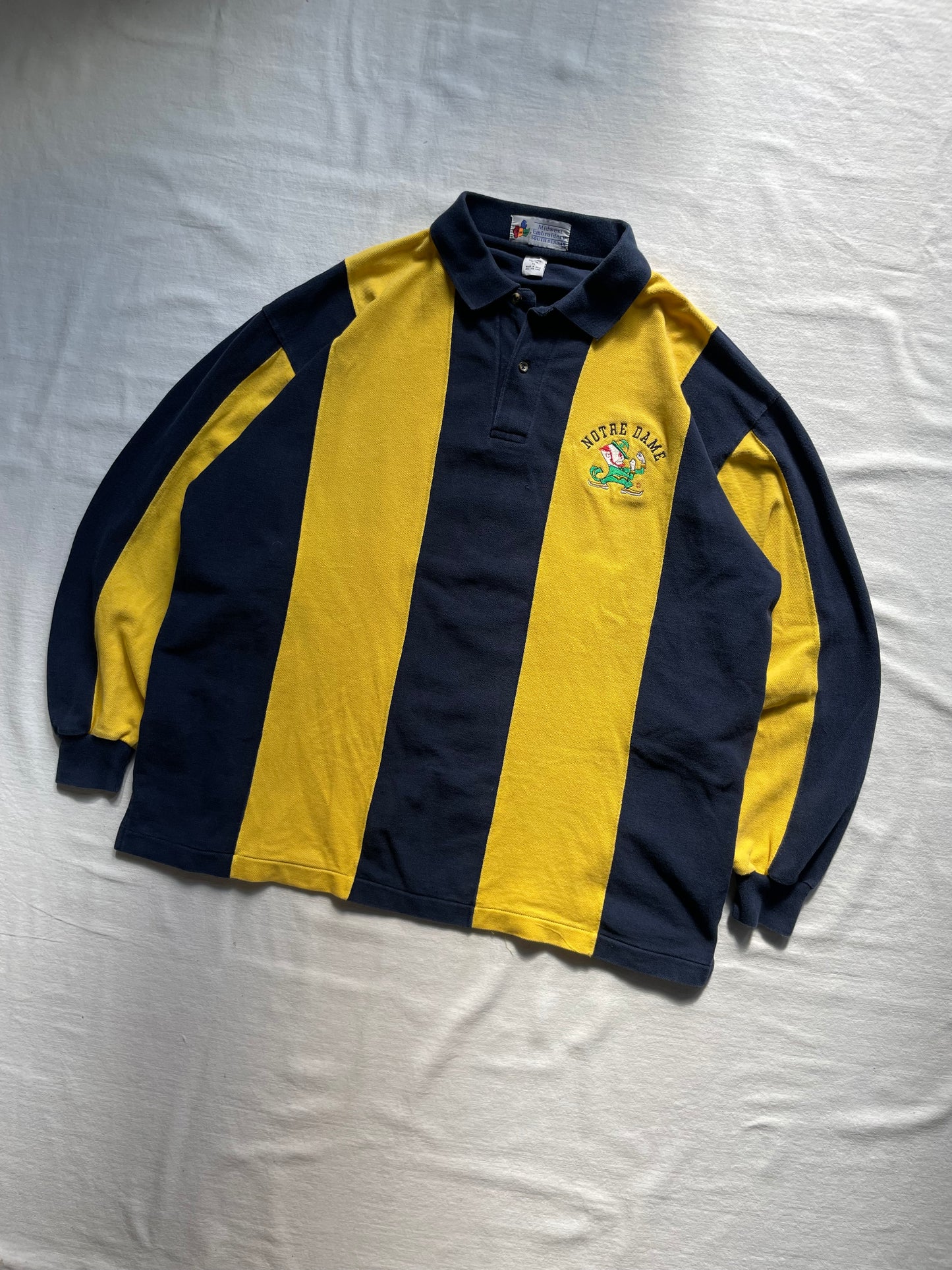 Vintage Notre Dame Rugby Polo Large/XLarge
