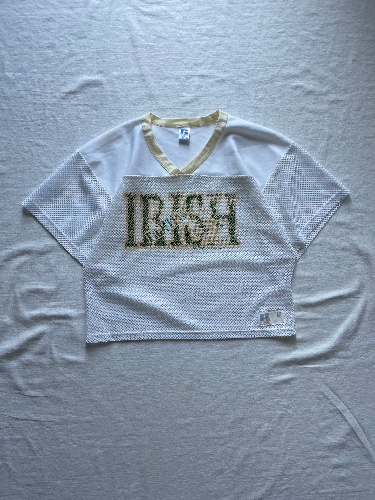 Vintage Notre Dame Irish Cropped Practice Jersey Medium