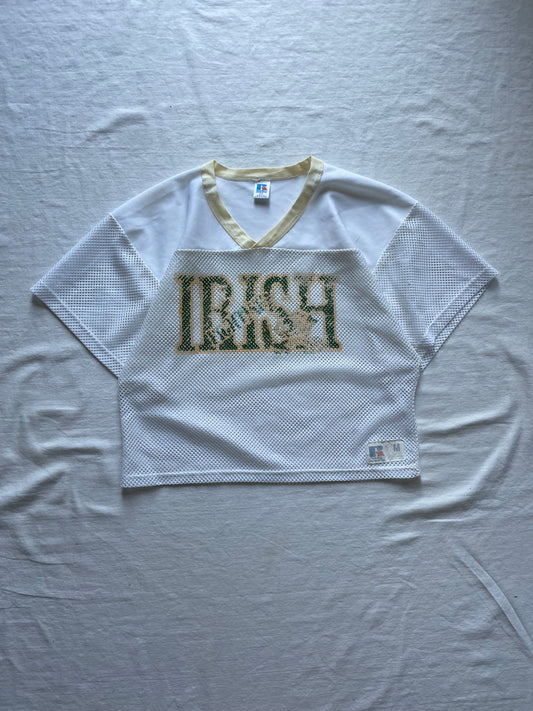 Vintage Notre Dame Irish Cropped Practice Jersey Medium