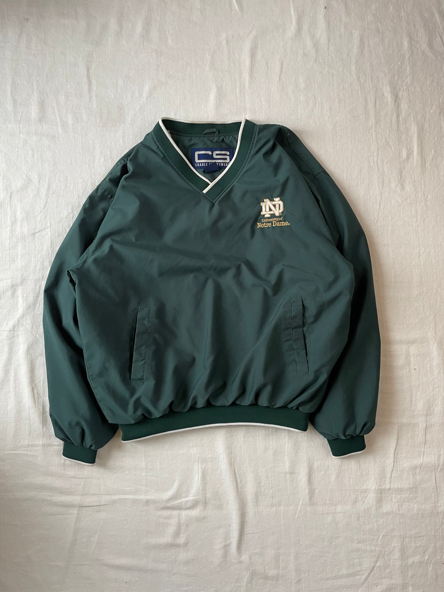 Vintage Notre Dame Pullover Windbreaker Medium