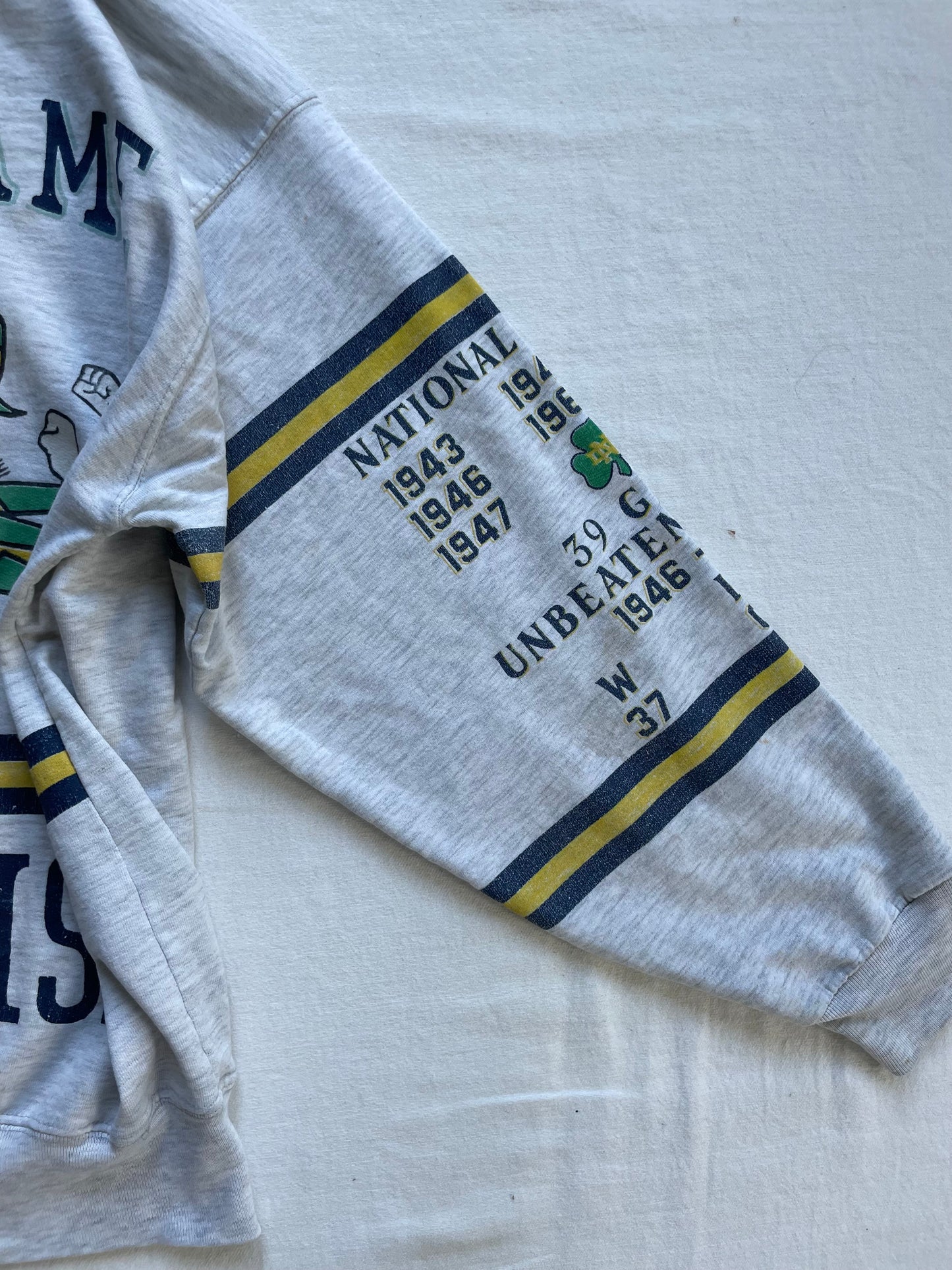 Vintage Notre Dame Championship Crewneck Medium